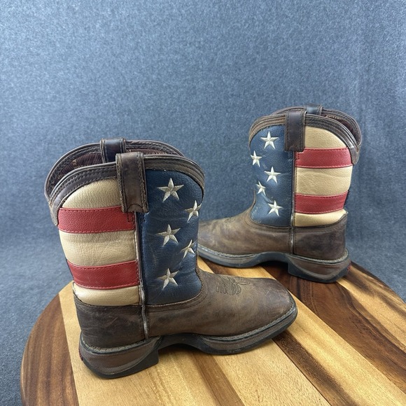 Lil' Rebel by Durango Little Kids' Flag Western Boot Size 1 DBT0159 - Picture 12 of 14